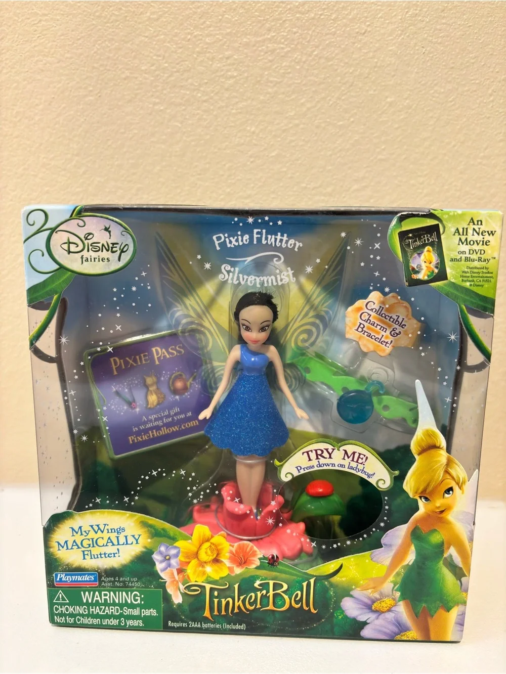 Disney Pixie Flutter Silvermist Doll with Sparkling Blue Dress